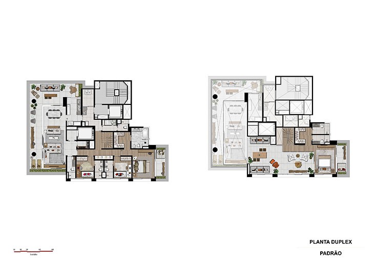 Ágia Faria Lima | 231 a 465 m² - 3 ou 4 Suítes Duplex e Cobertura | Planta Duplex